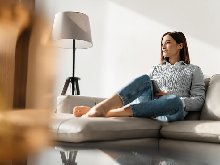 woman in therapist office