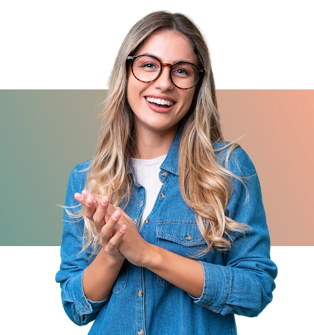 woman smiling